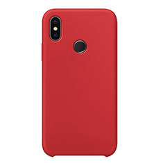 Custodia Silicone Ultra Sottile Morbida 360 Gradi Cover per Xiaomi Mi 8 Rosso