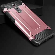 Custodia Silicone Ultra Sottile Morbida 360 Gradi Cover per Xiaomi Redmi K20 Oro Rosa