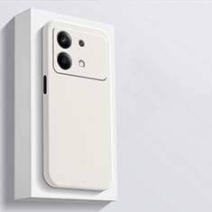 Custodia Silicone Ultra Sottile Morbida 360 Gradi Cover per Xiaomi Redmi Note 13R Pro 5G Bianco