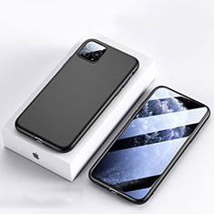 Custodia Silicone Ultra Sottile Morbida 360 Gradi Cover S01 per Apple iPhone 11 Pro Nero