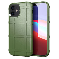 Custodia Silicone Ultra Sottile Morbida 360 Gradi Cover S01 per Apple iPhone 12 Verde