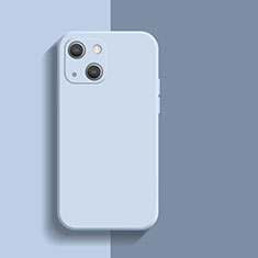 Custodia Silicone Ultra Sottile Morbida 360 Gradi Cover S01 per Apple iPhone 13 Azzurro