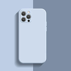 Custodia Silicone Ultra Sottile Morbida 360 Gradi Cover S01 per Apple iPhone 14 Pro Azzurro