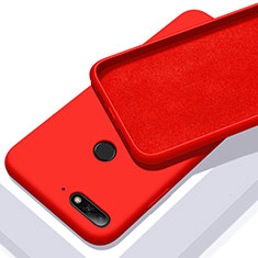 Custodia Silicone Ultra Sottile Morbida 360 Gradi Cover S01 per Huawei Enjoy 8e Rosso