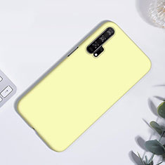 Custodia Silicone Ultra Sottile Morbida 360 Gradi Cover S01 per Huawei Honor 20 Pro Giallo