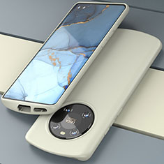 Custodia Silicone Ultra Sottile Morbida 360 Gradi Cover S01 per Huawei Mate 40E Pro 4G Bianco
