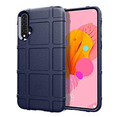 Custodia Silicone Ultra Sottile Morbida 360 Gradi Cover S01 per Huawei Nova 5 Pro Blu