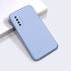 Custodia Silicone Ultra Sottile Morbida 360 Gradi Cover S01 per Huawei Nova 7 Pro 5G Cielo Blu