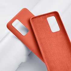 Custodia Silicone Ultra Sottile Morbida 360 Gradi Cover S01 per Huawei P40 Pro Arancione