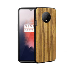 Custodia Silicone Ultra Sottile Morbida 360 Gradi Cover S01 per OnePlus 7T Marrone