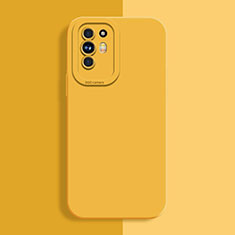 Custodia Silicone Ultra Sottile Morbida 360 Gradi Cover S01 per Oppo F19 Pro+ Plus 5G Giallo