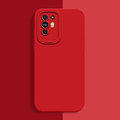 Custodia Silicone Ultra Sottile Morbida 360 Gradi Cover S01 per Oppo F19 Pro+ Plus 5G Rosso