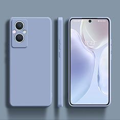 Custodia Silicone Ultra Sottile Morbida 360 Gradi Cover S01 per Oppo F21s Pro 5G Grigio Lavanda