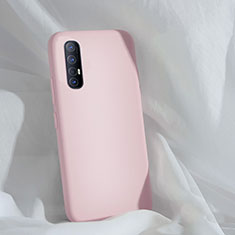 Custodia Silicone Ultra Sottile Morbida 360 Gradi Cover S01 per Oppo Find X2 Neo Rosa