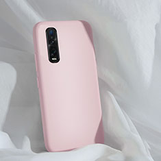 Custodia Silicone Ultra Sottile Morbida 360 Gradi Cover S01 per Oppo Find X2 Pro Rosa