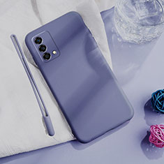 Custodia Silicone Ultra Sottile Morbida 360 Gradi Cover S01 per Oppo K9 5G Grigio Lavanda