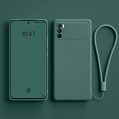 Custodia Silicone Ultra Sottile Morbida 360 Gradi Cover S01 per Oppo K9 Pro 5G Verde Notte