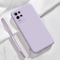 Custodia Silicone Ultra Sottile Morbida 360 Gradi Cover S01 per Oppo K9X 5G Lavanda