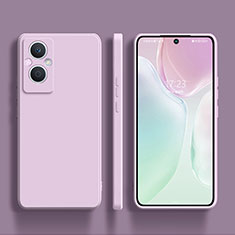 Custodia Silicone Ultra Sottile Morbida 360 Gradi Cover S01 per Oppo Reno7 Lite 5G Lavanda