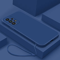 Custodia Silicone Ultra Sottile Morbida 360 Gradi Cover S01 per Samsung Galaxy A23 5G Blu