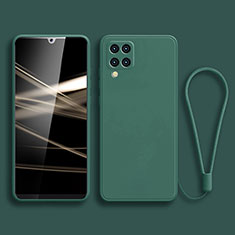 Custodia Silicone Ultra Sottile Morbida 360 Gradi Cover S01 per Samsung Galaxy A42 5G Verde Notte