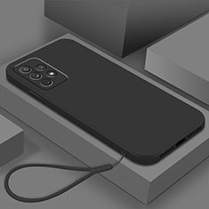 Custodia Silicone Ultra Sottile Morbida 360 Gradi Cover S01 per Samsung Galaxy A53 5G Nero
