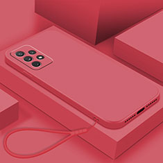Custodia Silicone Ultra Sottile Morbida 360 Gradi Cover S01 per Samsung Galaxy A53 5G Rosso