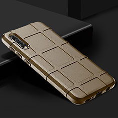 Custodia Silicone Ultra Sottile Morbida 360 Gradi Cover S01 per Samsung Galaxy A70 Oro