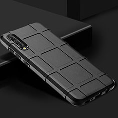 Custodia Silicone Ultra Sottile Morbida 360 Gradi Cover S01 per Samsung Galaxy A70S Nero