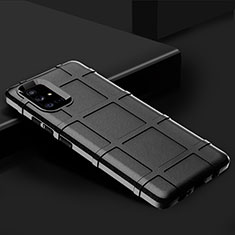 Custodia Silicone Ultra Sottile Morbida 360 Gradi Cover S01 per Samsung Galaxy A71 4G A715 Nero
