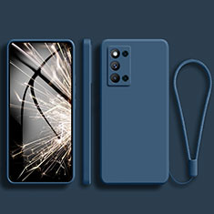 Custodia Silicone Ultra Sottile Morbida 360 Gradi Cover S01 per Samsung Galaxy F52 5G Blu