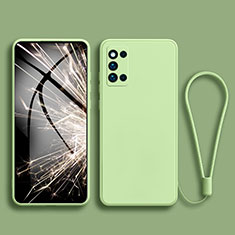 Custodia Silicone Ultra Sottile Morbida 360 Gradi Cover S01 per Samsung Galaxy F52 5G Verde Pastello