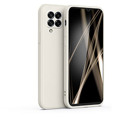 Custodia Silicone Ultra Sottile Morbida 360 Gradi Cover S01 per Samsung Galaxy M32 4G Bianco