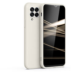 Custodia Silicone Ultra Sottile Morbida 360 Gradi Cover S01 per Samsung Galaxy M42 5G Bianco
