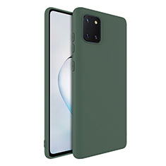 Custodia Silicone Ultra Sottile Morbida 360 Gradi Cover S01 per Samsung Galaxy M60s Verde