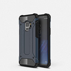 Custodia Silicone Ultra Sottile Morbida 360 Gradi Cover S01 per Samsung Galaxy S9 Blu