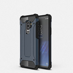 Custodia Silicone Ultra Sottile Morbida 360 Gradi Cover S01 per Samsung Galaxy S9 Plus Blu