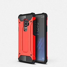 Custodia Silicone Ultra Sottile Morbida 360 Gradi Cover S01 per Samsung Galaxy S9 Plus Rosso