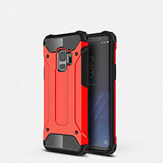 Custodia Silicone Ultra Sottile Morbida 360 Gradi Cover S01 per Samsung Galaxy S9 Rosso