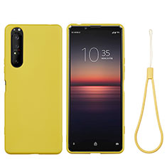 Custodia Silicone Ultra Sottile Morbida 360 Gradi Cover S01 per Sony Xperia 1 IV Giallo