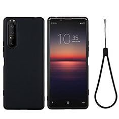 Custodia Silicone Ultra Sottile Morbida 360 Gradi Cover S01 per Sony Xperia 1 IV Nero