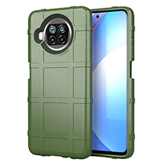 Custodia Silicone Ultra Sottile Morbida 360 Gradi Cover S01 per Xiaomi Mi 10i 5G Verde Militare