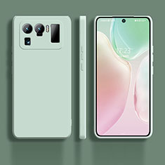 Custodia Silicone Ultra Sottile Morbida 360 Gradi Cover S01 per Xiaomi Mi 11 Ultra 5G Verde Pastello