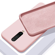 Custodia Silicone Ultra Sottile Morbida 360 Gradi Cover S01 per Xiaomi Redmi K30 4G Rosa