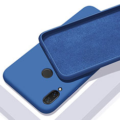 Custodia Silicone Ultra Sottile Morbida 360 Gradi Cover S01 per Xiaomi Redmi Note 7 Pro Blu