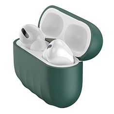 Custodia Silicone Ultra Sottile Morbida 360 Gradi Cover S02 per Apple AirPods Pro Verde