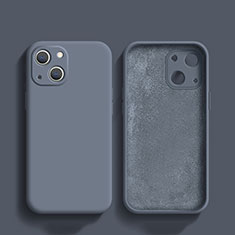 Custodia Silicone Ultra Sottile Morbida 360 Gradi Cover S02 per Apple iPhone 15 Blu