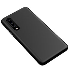 Custodia Silicone Ultra Sottile Morbida 360 Gradi Cover S02 per Huawei P30 Nero