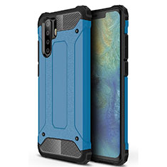 Custodia Silicone Ultra Sottile Morbida 360 Gradi Cover S02 per Huawei P30 Pro Blu