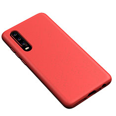 Custodia Silicone Ultra Sottile Morbida 360 Gradi Cover S02 per Huawei P30 Rosso